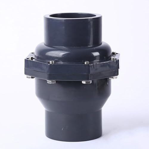 Clapet anti-retour en PVC-U ID 63mm (OD 74mm), raccord de tuyau soudé au solvant, clapet anti-retour pour filtre à eaux usées de pompe à puisard, étangs koi, pour une utilisation horizontale