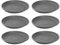 AC - Pack de 6 Platos para Maceta Mediterranea - Fabricado en Polipropileno - Ideal para el Hogar, Plantas, Jardín, Decoración. - Cuidado de Plantas - Forma Redonda - Ø 20,4 cm - Color Gris
