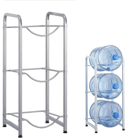 Soporte para Botella de Agua de 5 Galones, Estante para Jarra Enfriadora de Agua, Estante Organizador para Botellas de Jarra de Agua de Un Galón, para El Hogar, Cocina, Oficina, Sala de Descanso (Siz