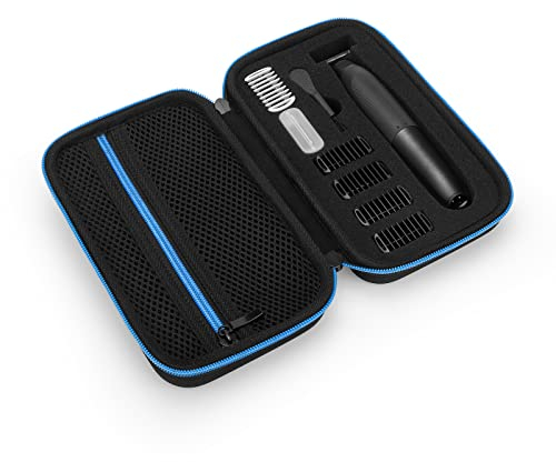 Yinke Tasche für Hybrid-Elektro-Trimmer und Rasierer QP2520 QP2620, Micro Touch Solo/Braun Serie XT5/King C. Gillette Style Master Bartschneider, Reise-Tragetasche, Schutzhülle, Aufbewahrungstasche