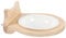 Sosoport 1set Feeder Anti-tip Design Cat Bowl and Frame Easy to Clean Pet Food Dish for Kittens and Puppies for Home Use