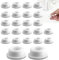 TREABEAR 24Pcs embellecedor Lavabo Agujero, Embellecedor Rebosadero Lavabo, Tapa Rebosadero Lavabo， Anillo Desbordamiento Lavabo Adecuado para Diámetros de 22 a 24 Mm Agujero de Desbordamiento