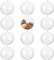 24 transparente, befüllbare Kugeln für Weihnachtsbaum, Party-Dekorationen, Weihnachten, DIY, Kunst-Dekor und Handwerk, Ornamente – 8 cm