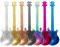 Foyscr Lot de 7 cuillères à café et à café en acier inoxydable Motif guitare