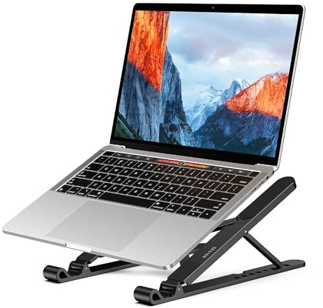 BESIGN LS01 Pro Support Ergonomique pour Ordinateur Portable, réglable et Compatible avec Les Ordinateurs Portables 10 à 15,6 (Noir)