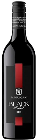 McGuigan Black Label Red Wine, 75cl, ABV 10.5% (Pack of 6)