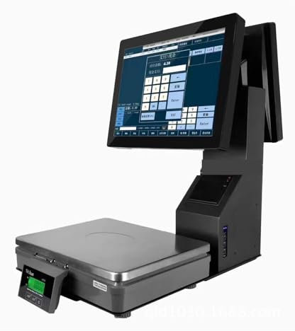 Caisse enregistreuse, Balance de caisse à écran tactile for PC, for magasin de fruits, de snacks, de plats mijotés, Vous aide à gagner du temps