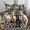 AAPZY Ziege Bettbezüge 2 teilige Bettwäsche Für Jungen Mädchen Superweiches Microfaser Bettbezug Mit Reißverschluss Und Kissenbezug Angenehme Bettdeckenbezug Single (135x200cm)