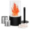 Eascor Cheminée Bioéthanol Cheminee De Table Interieur Cheminée Ethanol Kit De Cheminee Ethanol A Poser Foyer Portatif Deco Aaint Valentin Déco Romantique Saint-Valentin