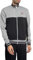 Fila Men's Tiebreaker Funnel Neck Track Jacket, Black/Sharkskin/Lemonade, M