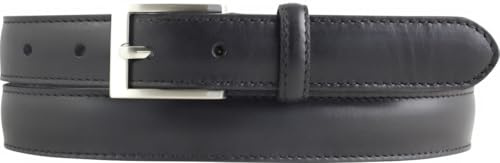 BELTINGER Gürtel aus Vollrindleder 2,5 cm | Schmaler Gürtel für Herren und Damen 25mm | Bombierter Ledergürtel