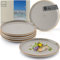 SÄNGER Rio Perlgrau| Teller Set 6 Personen, 6x Speiseteller Set aus Steingut, Dinner Set kratz- mikrowellen- spülmaschinenfest, Steingut Teller Essteller grau| VALUE COLLECTION