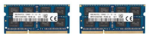 Fivetwofive 2X DDR3L 8GB 1600MHz 1.35V PC3L Mémoire Ram pour Ordinateur Portable, Modules de Mémoire pour Ordinateur Portable, Prise en Charge Double Canal Double Face 16 Puces