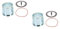 SHINEOFI 2 Sets Air Compressor Cylinder Replacement Kit Durable Ring Parts for Devilbiss Easy Installation High Pressure Resistance Reliable Air Tightness