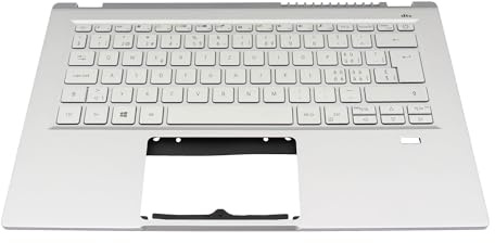 Acer 6B.AB1N2.015 Original Tastatur inkl. Topcase CH (Schweiz) Silber | mit Backlight für Swift 3 (SF314-43)