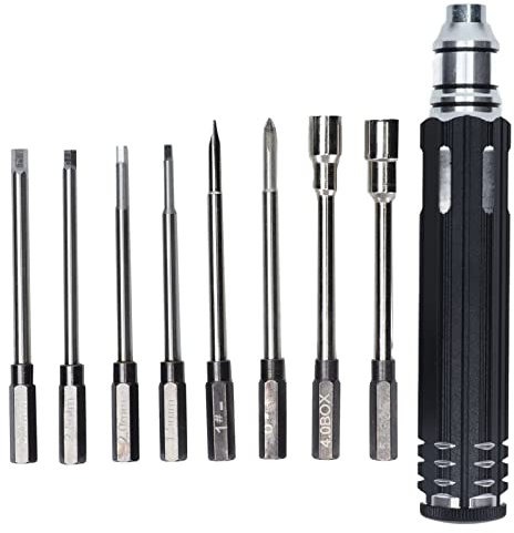 Juego de destornillador fhooky 8 en 1 acero Alta dureza Long Service Life Operación precisa 8 en 1 Juego de destornillador de acero