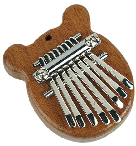 Daumenklavier 8 Tasten - Kompakt Holz Fingerklavier Tascheninstrument Mini | Klanginstrumente Lernwerkzeug Musikübung | Kinder Erwachsene Hobby Zuhause Anfänger Geschenk Darbietung Übung
