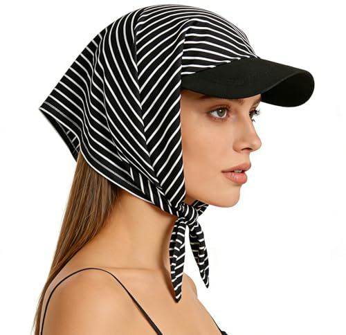 Casquette de Baseball Femme Homme Casquette Bandana Anti-UV Chapeau Hijab Foulard Turban Respirant Chapeau de Soleil Protection Solaire UPF 50+ pour Sport Voyage Plage Running Cyclisme