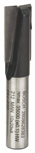 Bosch 2 608 628 383 - Fresas de ranurar - 8 mm, D1 10 mm, L 20 mm, G 51 mm (pack de 1)