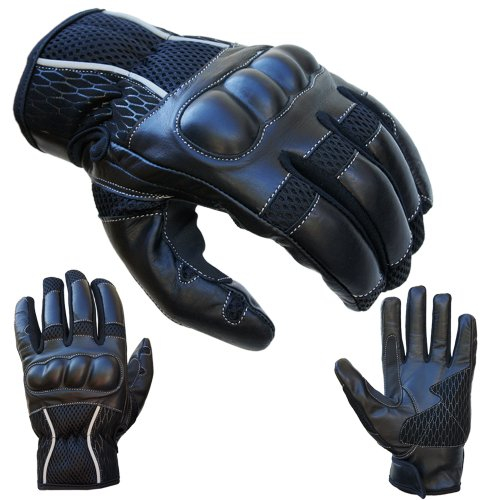 PROANTI Motorradhandschuhe Sommer Motorrad Handschuhe kurz (Gr. XL)