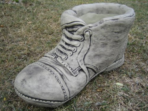 Boot planter stone garden ornament