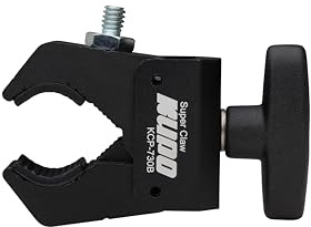 Kupo Super Claw Compact Clamp with Dual 1/4-20 and 3/8-16 Female Threads for Camera Monitor and Accessory Mounting on Tubes and Flat Surfaces (KG702811)