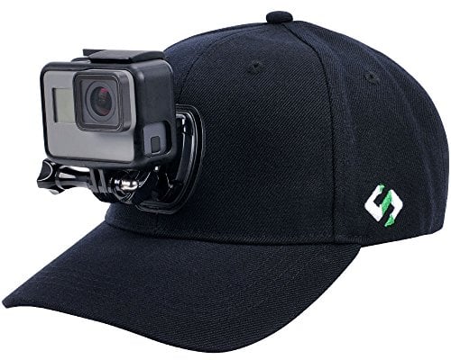 Smatree SmaHat H1 Wool Baseball Hat with Quick Release Buckle Mount for GoPro 5 Session Hero 13/12/11/10/9/8/7/6/5/4/3+/3/2/1 ((M 22.44-23.23'')