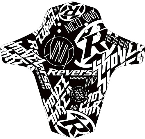 Reverse Mudguard Schutzblech Nico Vink-Stickerbomb schwarz/weiß
