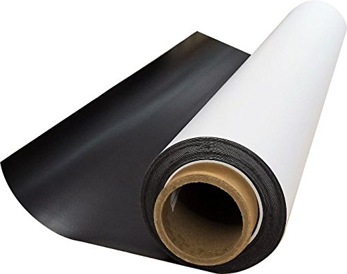 Magnet-Folie in 61 x 100 cm I magnetisch, weiß beschichtet I beschreibbar bedruckbar I für Kfz Auto LKW I Lager-Schild I Tür-Schild I mag115