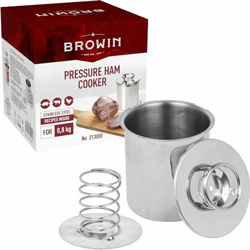 Browin 313008 Cuiseur à Jambon 0,8 kg | pour Préparer de la Viande Transformée Maison