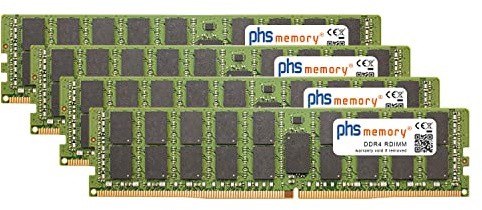 PHS-memory 128GB (4x32GB) Set Memoria RAM Compatibile con Apple iMac PRO 18-Core 2.3GHz 27-Zoll (5K, Late 2017) DDR4 RDIMM 2666MHz PC4-21300R