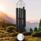 ASTARIN Carillon éolien pour Jardin, 91,4 cm, Grand Carillon éolien pour l'extérieur, Relaxant, apaisant, Basses Basses, Carillon commémoratif de condoléances pour Maman et Papa, Noir