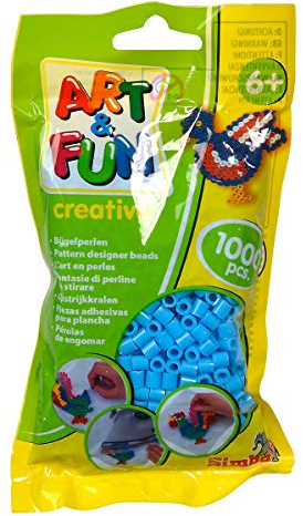 Simba Art and Fun 1.000 Bügelperlen im Beutel blau