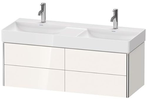 Duravit XSquare Waschtischunterbau wandhängend 118,4 x 46,0 cm, 4 Schubkästen, für Waschtisch DuraSquare 235312, XS416402222, Farbe: Weiß