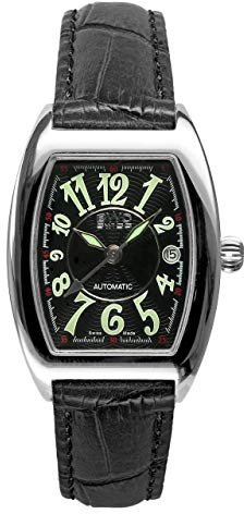 BWC Swiss Damen Uhr Analog Automatik mit Leder Armband 200075002