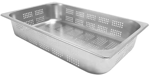 Perforated Gastronorm 1/1 100mm Pan Stainless Steel Combi Oven Steamer Tray Bain Marie