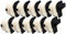 Cartridges Kingdom kompatibel für BROTHER DK11208 DK-11208 (38mm x 90mm) Adress-Etiketten | 400 Stück/Rolle | 10-er PACK
