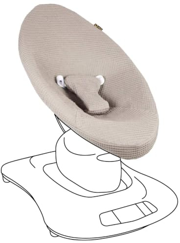 UKJE Protective Baby Rocker Cover Liner - Compatible with Old Model Before 2022 MamaRoo 4 - Baby Swing Cover - Bouncer Cover - Compatible Cover Over The Mamaroo 4 Swing Bouncer (Taupe)