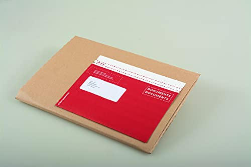 Elco 29129.80 Lieferscheintaschen 250 Stück Quick Vitro aus Kraftpapier mit biologisch abbaubarer Fensterfolie, Format C5