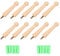 EXCEART Shaker Peg Rail 10pcs Wooden Coat Hook Farmhouse Wall Clothes Hooks Unpainted DIY Coat Hook Hanger Entryway Wall Hanging Organizer for Hat Scarf Clothes Wooden Peg Dolls