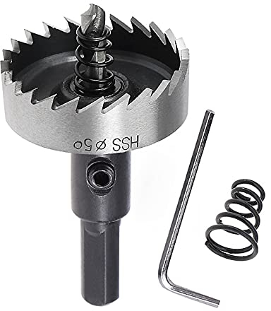 SagaSave 50mm Forets en acier rapide - Scie cloche en carbure - Très résistant - Pour métal, acier inoxydable, cuivre, fer