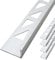 Dalsys 5x Fliesenschiene Winkelprofil 2,5m x 10mm Aluminium (eloxiert) Chrom glänzend, Fliesenprofil