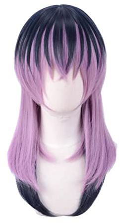 GZIRUE Lila Farbverlauf Dunkelblaue Lange Perücke Haar für Rindou Haitani Wig Cosplay Anime Kostüm mit Perücke Kappe Wig Cap