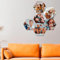 FLYERALARM Hexagon Fotokachel 21 x 18 cm I Fotowand mit sechs eigenen Bildern gestalten I Inklusive Montagematerial I Personalisierte Geschenke I