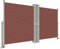 vidaXL Toldo Lateral Retráctil de Jardín Patio Separador Terraza Balcón Pantalla Solar Viento Enrollable Automático Marrón 140x1200 cm