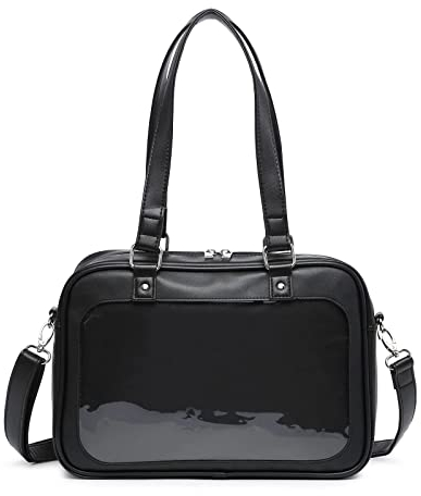 CHERRY SAUCE Ita Bag Mehrzweck-Rucksack, Umhängetasche, Kuriertasche, Schultertaschen für Anime-Display, 08-schwarz, Stabil