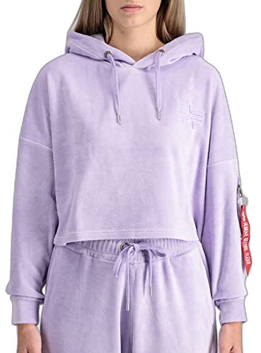 Alpha Industries Frottee Hoody COS Wmn Kapuzensweat für Damen Pale Violet