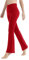LaiEr Yogahose für Damen, Bauchkontrolle, Workout, Bootleg-Hose, hohe Taille, 4-Wege-Stretch-Hose mit Innentaschen(Red,Small)