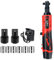 Cordless Ratchet Wrench, 12V Electric Ratchet Set 45N.m, 0-300 RPM,3/8 Ratchet Wrench with 2 * 2.0Ah Batteries,Battery Ratchet Includes 6 Sokets, Impact Drive Ratchet Rattle Nut Gun Tool kit (Red)