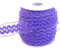 JESEP YONG 20 Meter violette Doppel-Rüschen-Organza-Bordüre, elastischer Spitzenbesatz, Stretch-Spitzenband, Kleidung und Kleidung für Heimwerker, Stirnband, Kleidung, Nähen, Verzierung
